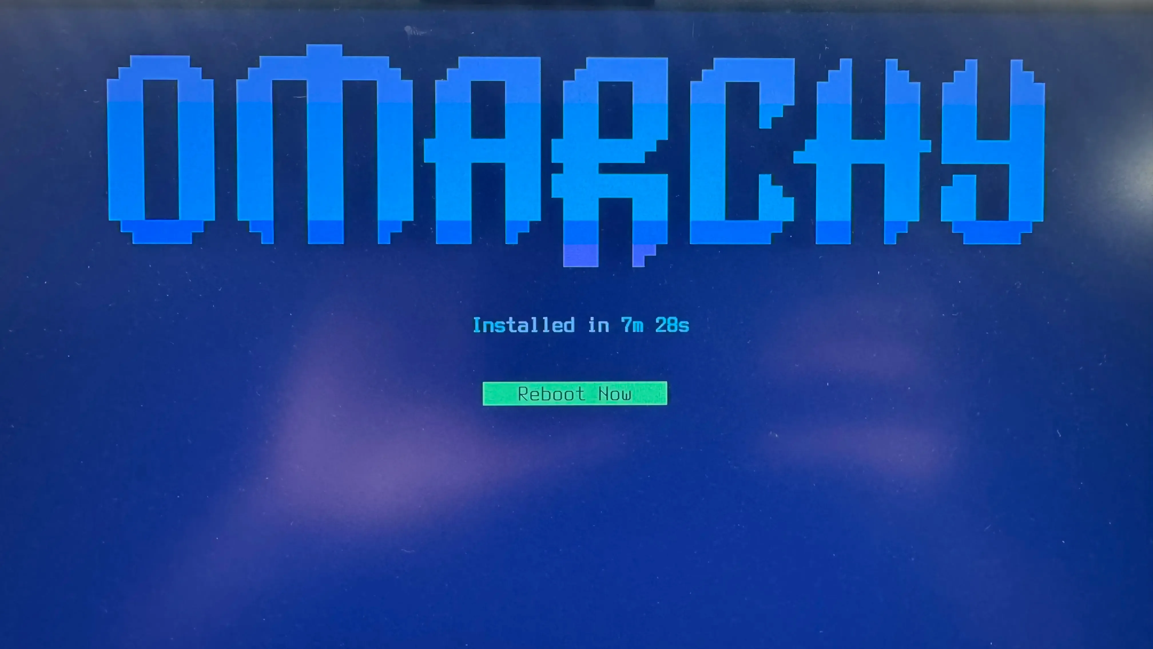 omarchy install finish